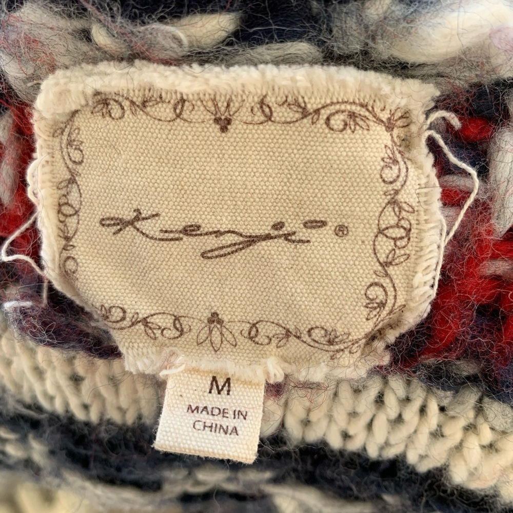 KENJI cozy distressed thick hoody cardigan - Picture 8 of 9